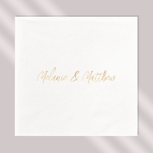 Name der handgeschriebenen Monogramme - Modernes G Servietten Mit Folie