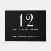 Name der Hausnummer Fußmatte (Vorderseite)