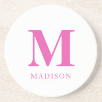 Name der heißen rosa Monogramm