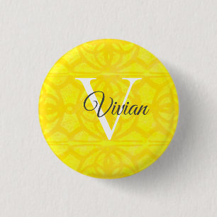 Name der hellgelben Farbe Monogram Button