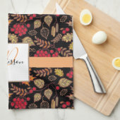 Name der Herbstblätterfamilie Geschirrtuch (Viertel Falte)