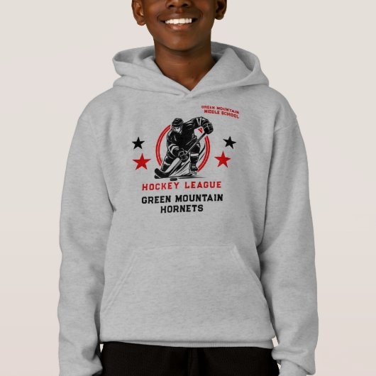 Name der Hockey School Club League Hoodie (Vorderseite)