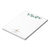 Name der Holidays Monogram Script Notizblock (Rotiert)