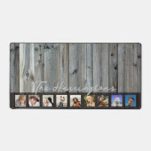 Name der Holzschau-Familie in der Fotocollage Schreibtischunterlage (Vorderseite)