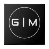 Name der individuell anpassbaren Initialen Fliese (Vorderseite)