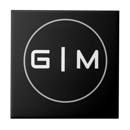 Name der individuell anpassbaren Initialen Fliese (Vorderseite)