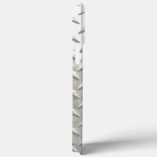 Name der industriellen Nickelstahl-Diamantplatte Case-Mate iPhone Hülle (Rückseite / Rechts)