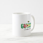 Name der Insel Guyana | Täglicher Stolz Kaffeetasse (VorderseiteRechts)