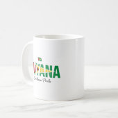 Name der Insel Guyana | Täglicher Stolz Kaffeetasse (Vorderseite Links)