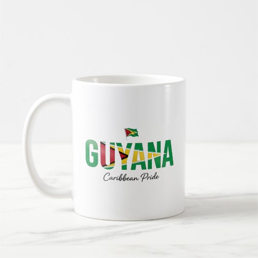 Name der Insel Guyana | Täglicher Stolz Kaffeetasse (Links)