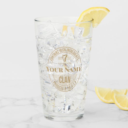 Name der irischen Familie Glas (Rückseite Ice)