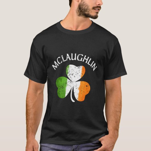 Name der irischen Familie Mclaughlin T-Shirt (Vorderseite)