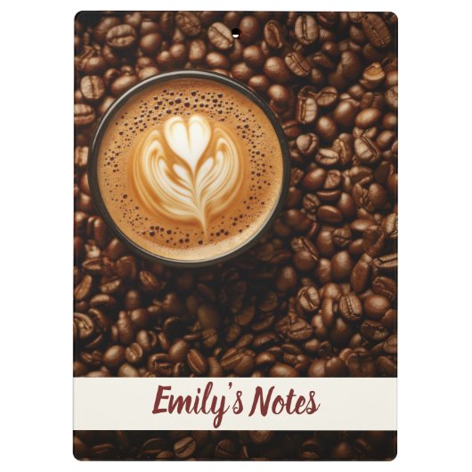 Name der Kaffeezeit Klemmbrett (Rückseite)