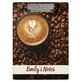 Name der Kaffeezeit Klemmbrett