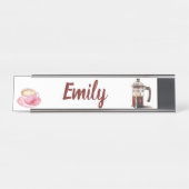 Name der Kaffeezeit Schreibtischnamensplakette (Vorderseite )