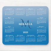 Name der Kalendermonografie 2025 auf Sky Blue Grad Mousepad (Vorne)