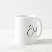 Name der Kalligraphie Moderne elegante Vorlage Kaffeetasse (VorderseiteRechts)