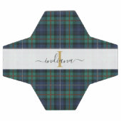 Name der karierten Tartan Monogramm Erstweiblichke Fußball (Flach)