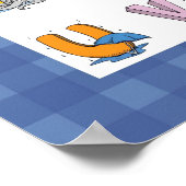 Name der Kinder / Alphabet Poster (Ecke)