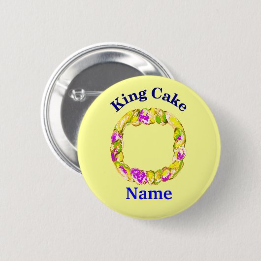 Name der King Cake-Bearbeitung Button (Vorne & Hinten)
