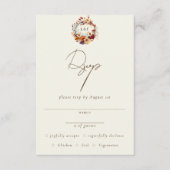 Name der klassischen Fall-Wildblume Initial-UAWG Begleitkarte (Vorderseite)