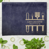 Name der klassischen GRILLEN für Gittermeister Geschirrtuch (Gefaltet)