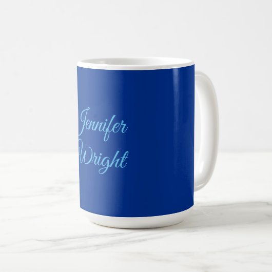 Name der klassischen Schlichten Luftwaffe Blue Kaffeetasse (VorderseiteRechts)