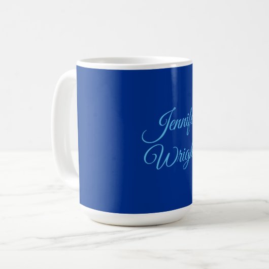 Name der klassischen Schlichten Luftwaffe Blue Kaffeetasse (Vorderseite Links)