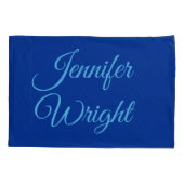 Name der klassischen Schlichten Luftwaffe Blue Kissenbezug (Rückseite)