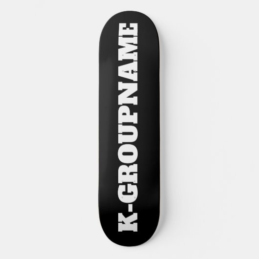 NAME DER KPOP-CUSTOM-GRUPPE (MINIMALISTISCH) SKATEBOARD (Vorderseite)