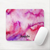 Name der Krawatte Watercolor magenta Mousepad (Mit Mouse)