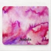 Name der Krawatte Watercolor magenta Mousepad (Vorne)