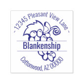 Name der Kreises-Adresse des benutzerdefinierten T Permastempel (Design)