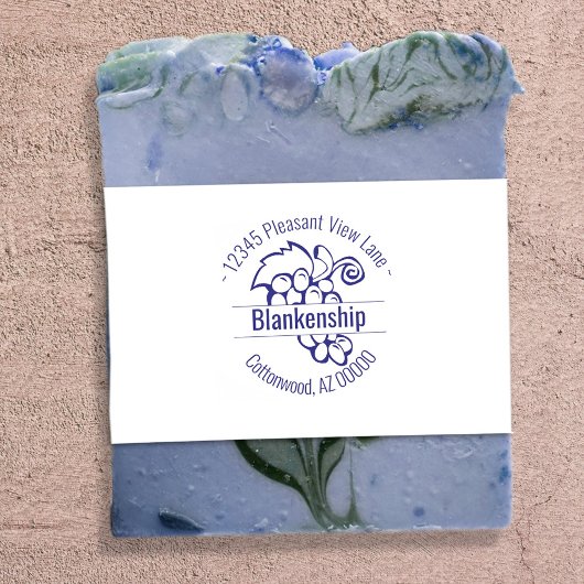 Name der Kreises-Adresse des benutzerdefinierten T Permastempel