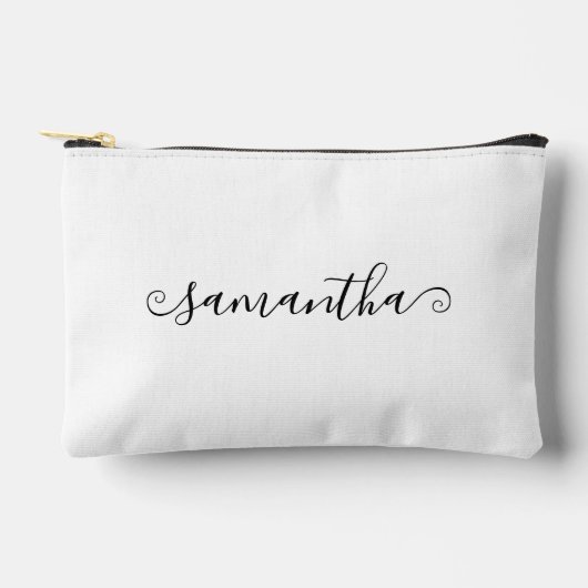 Name der kurzen Curly Swash-Signatur Zubehörtasche (Vorderseite)