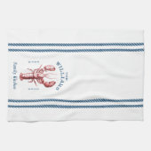 Name der Küstenlobster Beach House Geschirrtuch (Horizontal)