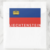 Name der Landesflagge Rechteckiger Aufkleber (Tasche)