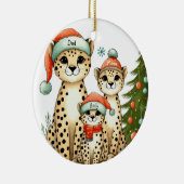 Name der Leopard-Familie Keramik Ornament (Rechts)