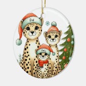Name der Leopard-Familie Keramik Ornament (Links)