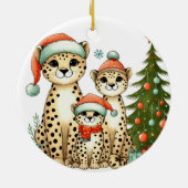 Name der Leopard-Familie Keramik Ornament (Hinten)