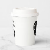 Name der Liebe, kleiner Kaffeespezialist Pappbecher (Links)