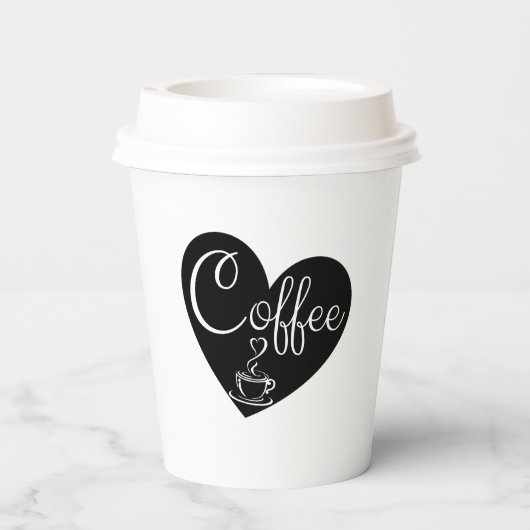 Name der Liebe, kleiner Kaffeespezialist Pappbecher (Rückseite)