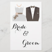 Name der Liebe Song Brie & Groom Game Card Flyer (Hinten)