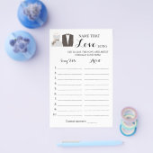 Name der Liebe Song Brie & Groom Game Card Flyer (Einzeln)