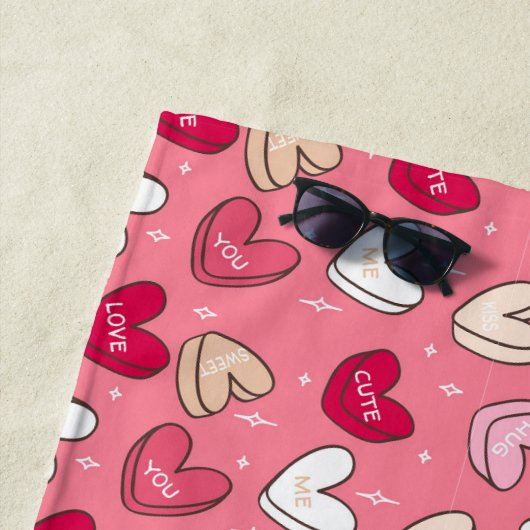 Name der Liebe Strandtuch (Beispiel)