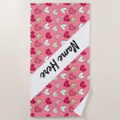 Name der Liebe Strandtuch (Vorderseite)