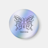 Name der lila blauen Holografie-Schmetterlingsmono