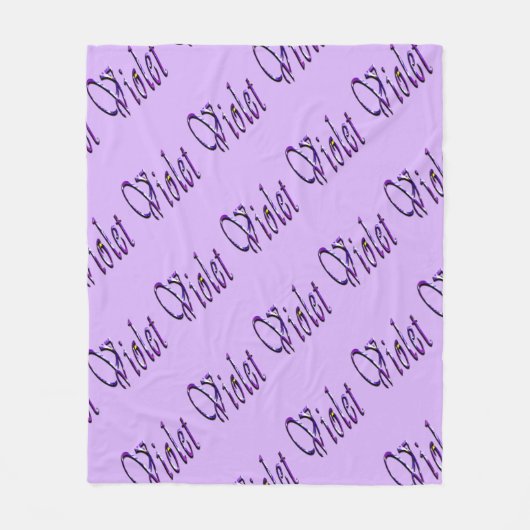 Name der lila Blumenrübe, Fleecedecke (Vorderseite)