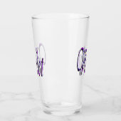 Name der lila Blumenrübe, Glas (Links)