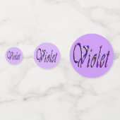 Name der lila Blumenrübe, Konfetti (Rückseiten)